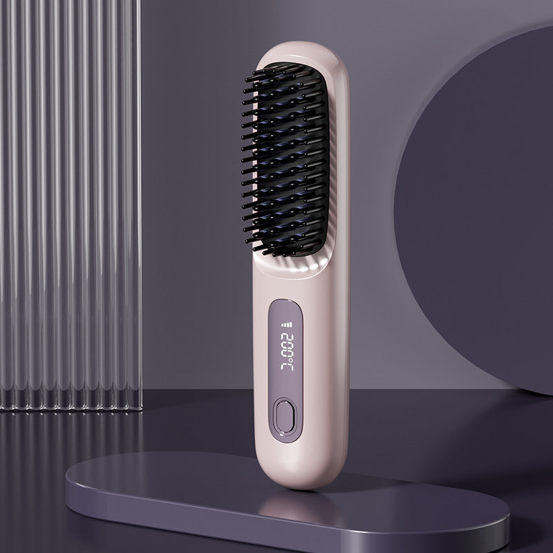 Wireless Hair Straightening Comb with Negative Ion Technology