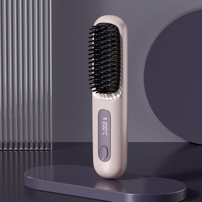 Wireless Hair Straightening Comb with Negative Ion Technology