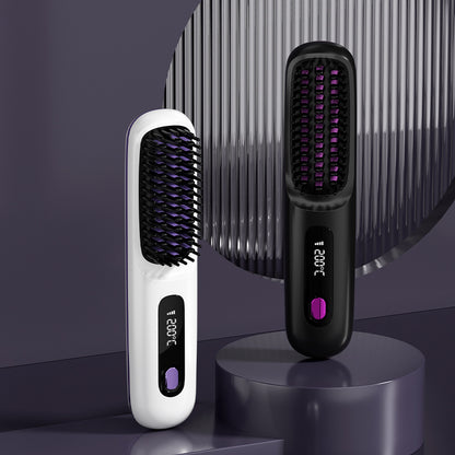 Wireless Hair Straightening Comb with Negative Ion Technology