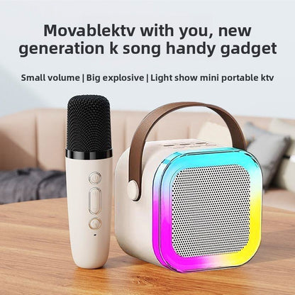 Portable Bluetooth Speaker with Karaoke Microphone
