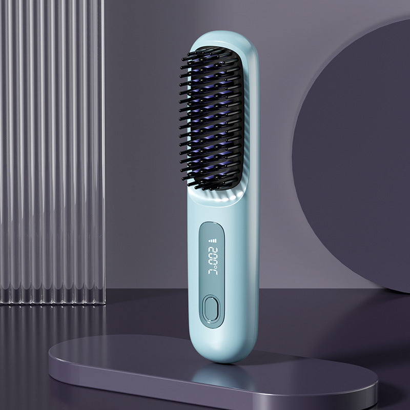Wireless Hair Straightening Comb with Negative Ion Technology