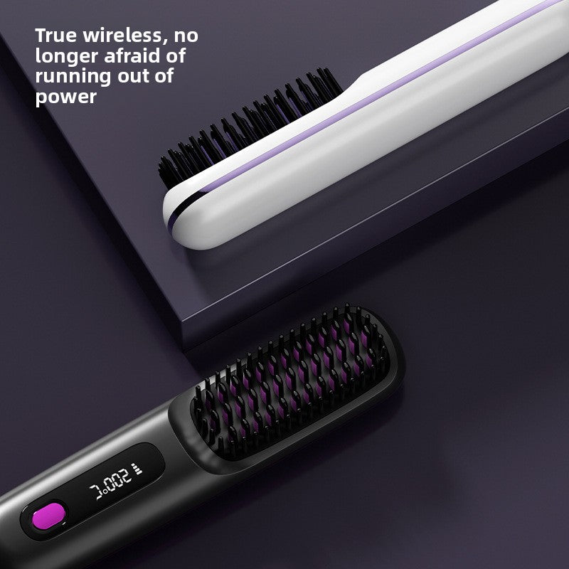 Wireless Hair Straightening Comb with Negative Ion Technology