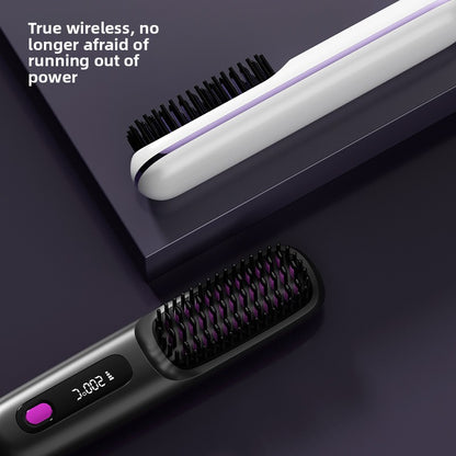 Wireless Hair Straightening Comb with Negative Ion Technology