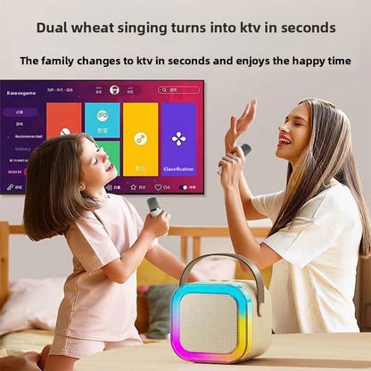 Portable Bluetooth Speaker with Karaoke Microphone