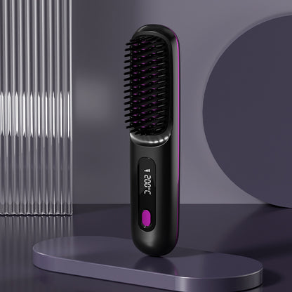 Wireless Hair Straightening Comb with Negative Ion Technology