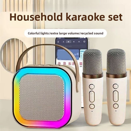 Portable Bluetooth Speaker with Karaoke Microphone