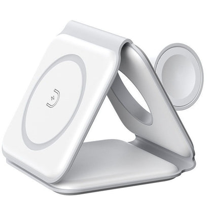 Magnetic three-in-one wireless charger