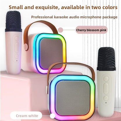 Portable Bluetooth Speaker with Karaoke Microphone